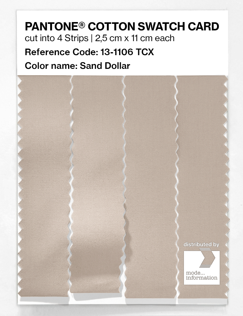 Artikelbild 3 des Artikels “PANTONE® COTTON SWATCH CARD 13-1106 TCX Sand Dollar “