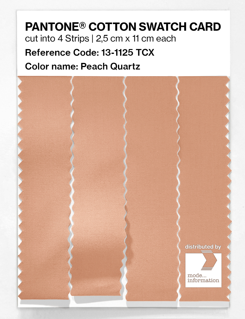 Product image 3 of the product “PANTONE® COTTON SWATCH CARD 13-1125 TCX Peach Quartz ”