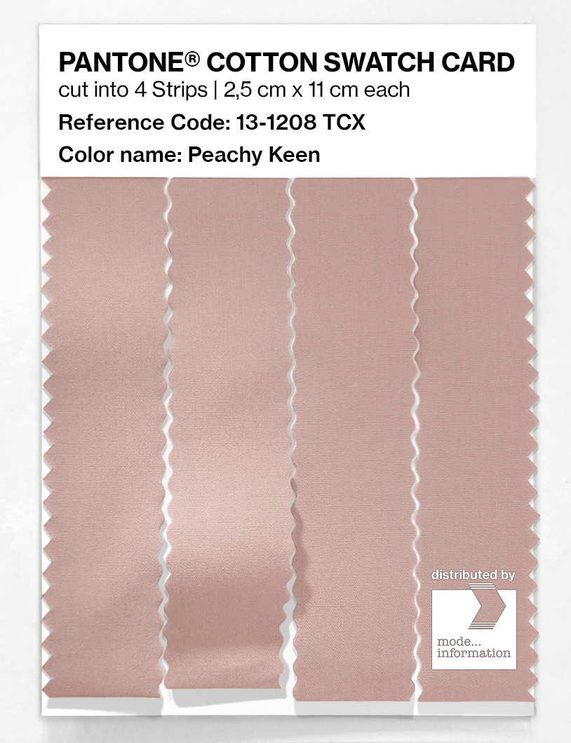 Product image 3 of the product “PANTONE® COTTON SWATCH CARD 13-1208 TCX Peachy Keen ”