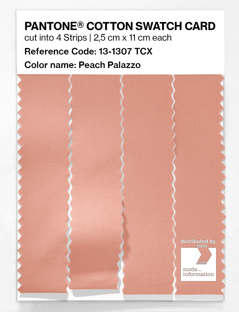 Product image 3 of the product “PANTONE® COTTON SWATCH CARD 13-1307 TCX Peach Palazzo ”