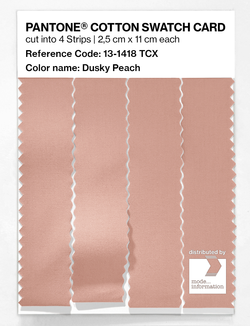 Product image 3 of the product “PANTONE® COTTON SWATCH CARD 13-1418 TCX Dusky Peach ”