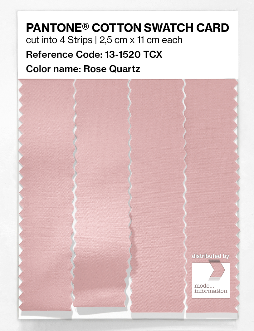Product image 3 of the product “PANTONE® COTTON SWATCH CARD 13-1520 TCX Rose Quartz ”