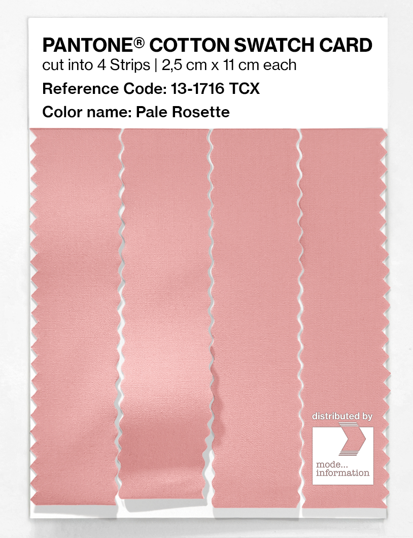 Product image 3 of the product “PANTONE® COTTON SWATCH CARD 13-1716 TCX Pale Rosette ”