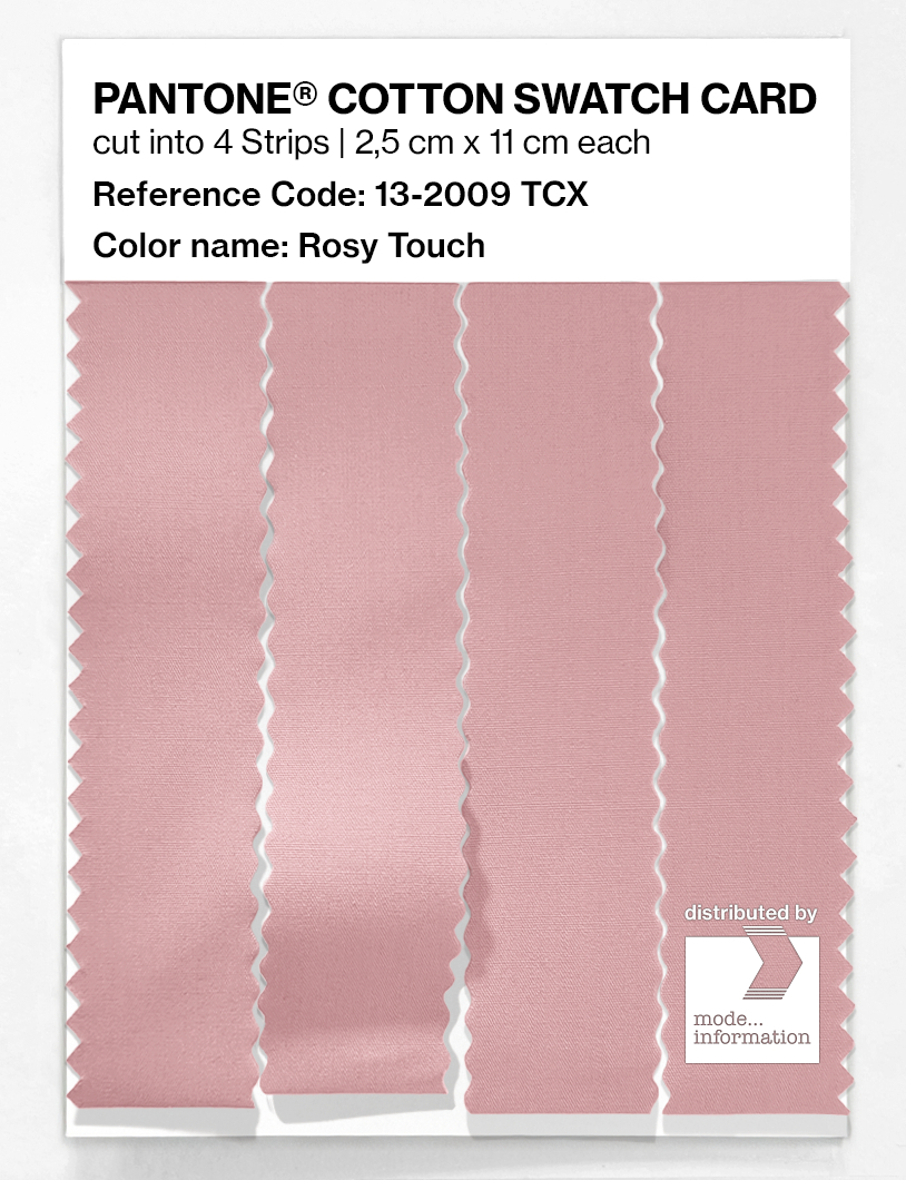 Product image 3 of the product “PANTONE® COTTON SWATCH CARD 13-2009 TCX Rosy Touch ”