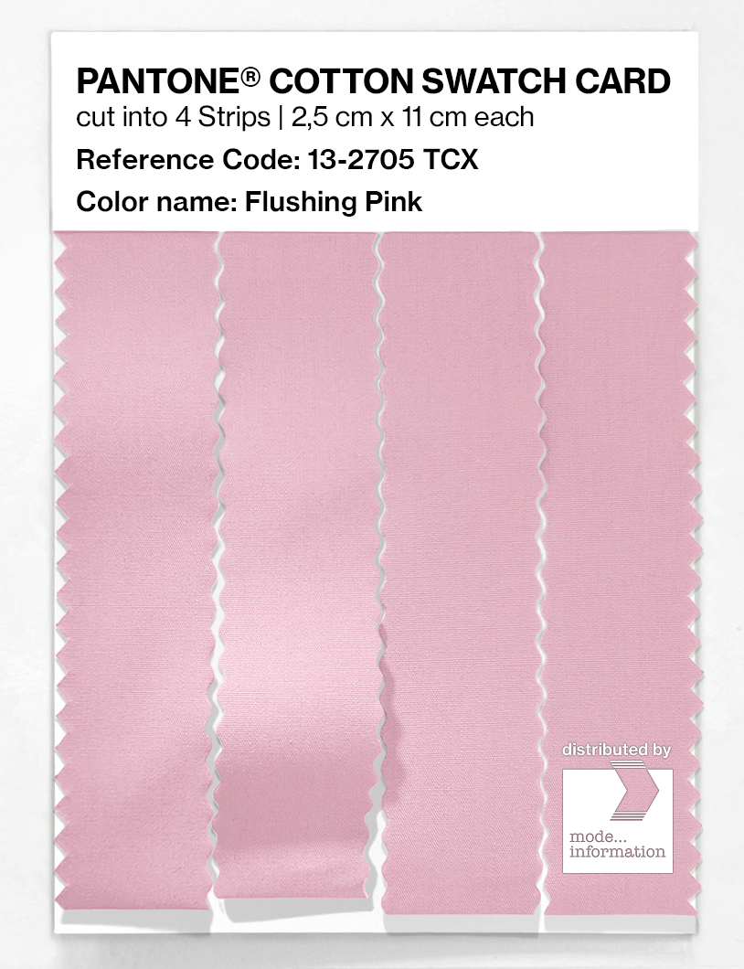 Product image 3 of the product “PANTONE® COTTON SWATCH CARD 13-2705 TCX Flushing Pink ”