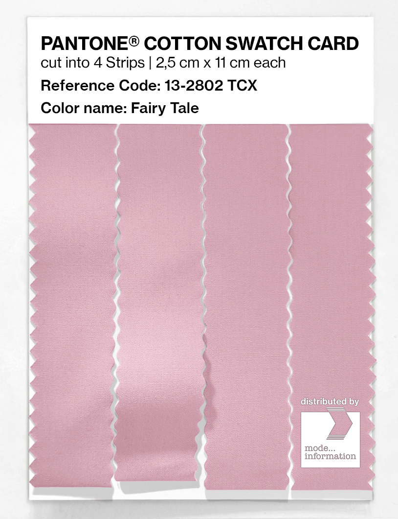 Product image 3 of the product “PANTONE® COTTON SWATCH CARD 13-2802 TCX Fairy Tale ”