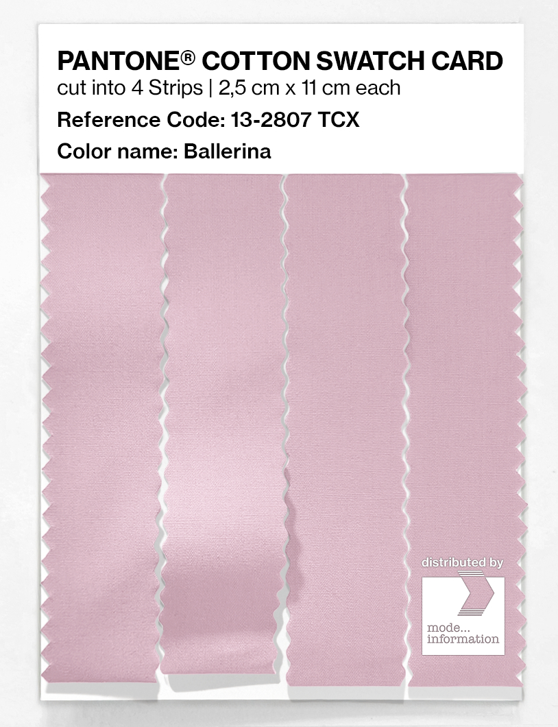 Product image 3 of the product “PANTONE® COTTON SWATCH CARD 13-2807 TCX Ballerina ”