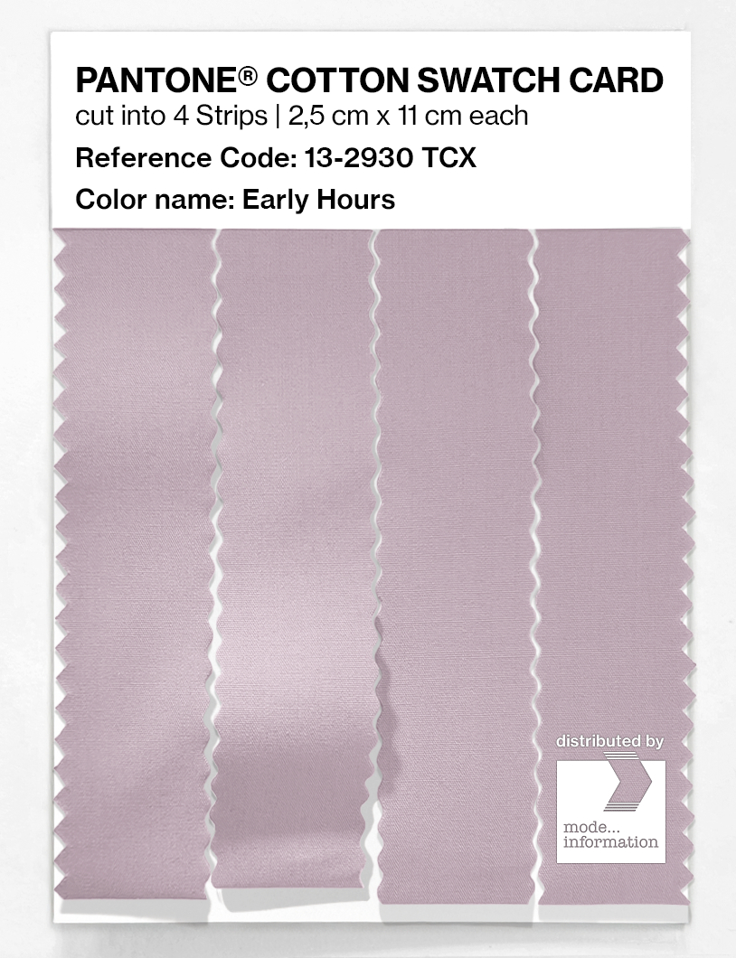 Product image 3 of the product “PANTONE® COTTON SWATCH CARD 13-2930 TCX Early Hours ”