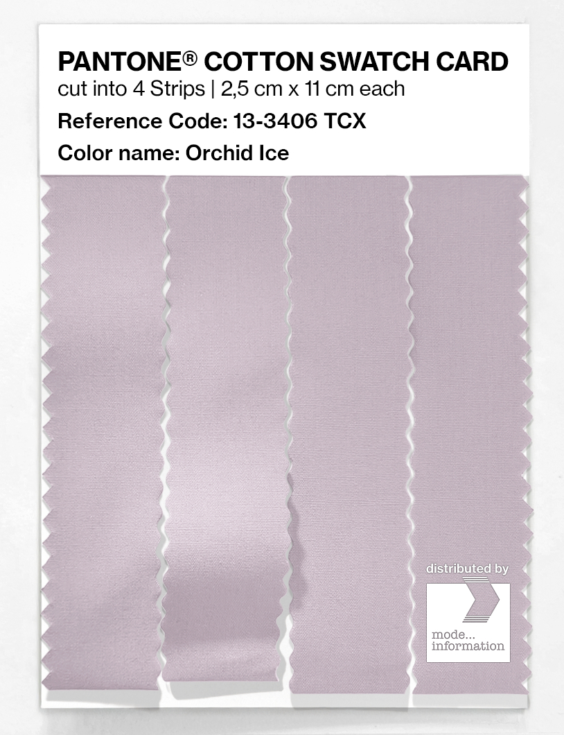 Product image 3 of the product “PANTONE® COTTON SWATCH CARD 13-3406 TCX Orchid Ice ”
