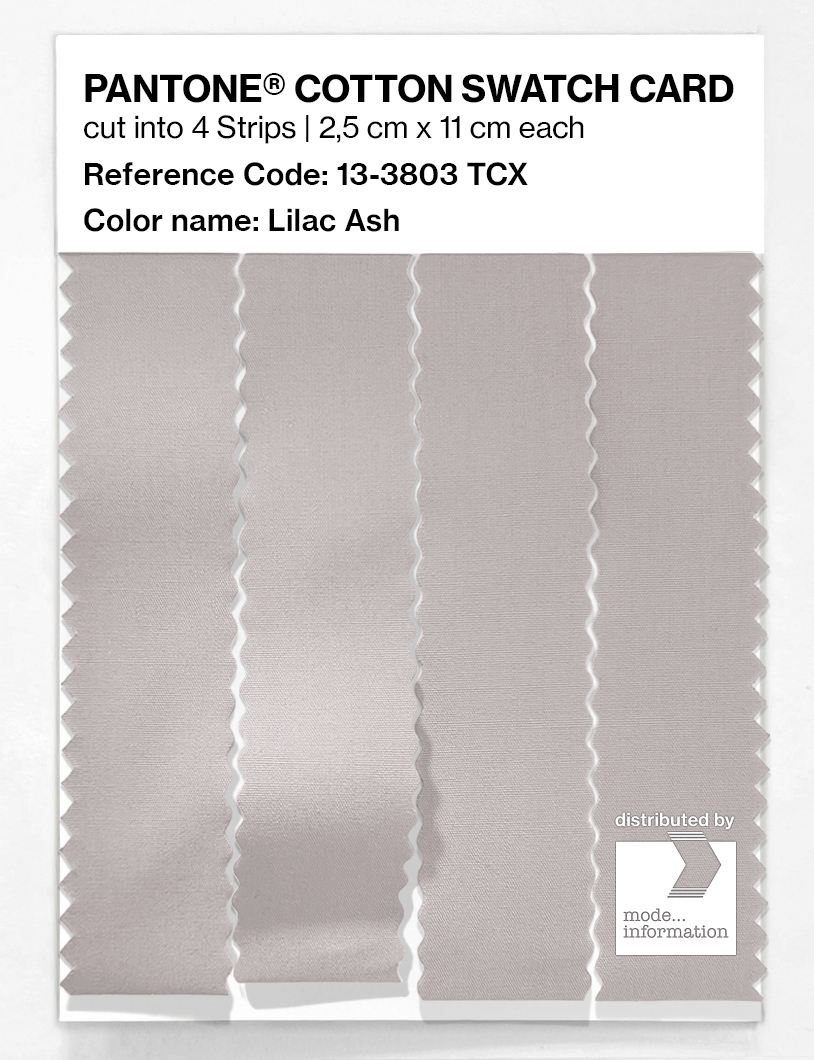Product image 3 of the product “PANTONE® COTTON SWATCH CARD 13-3803 TCX Lilac Ash ”