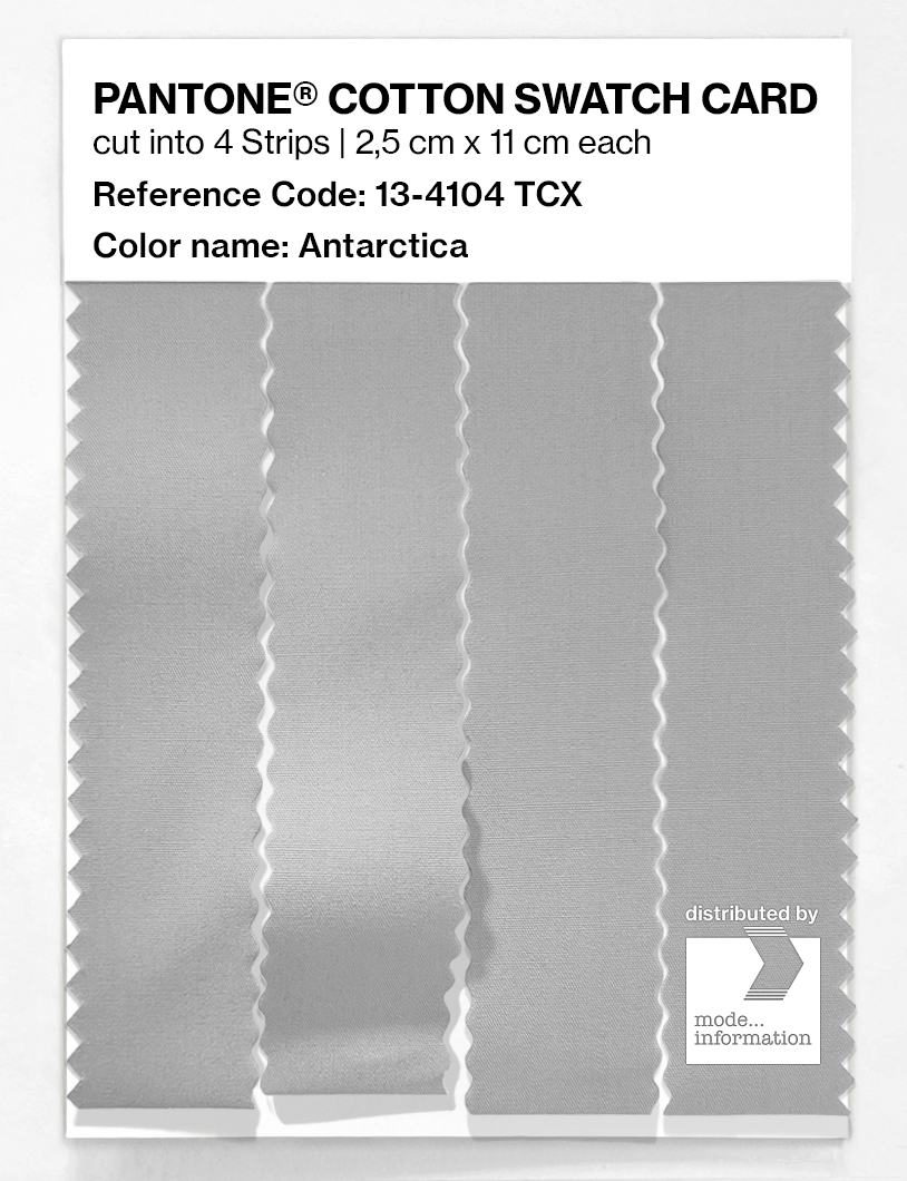 Product image 3 of the product “PANTONE® COTTON SWATCH CARD 13-4104 TCX Antarctica ”