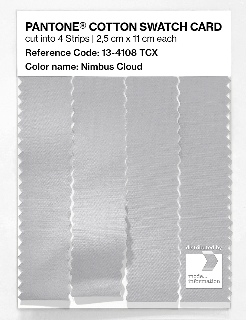 Product image 3 of the product “PANTONE® COTTON SWATCH CARD 13-4108 TCX Nimbus Cloud ”