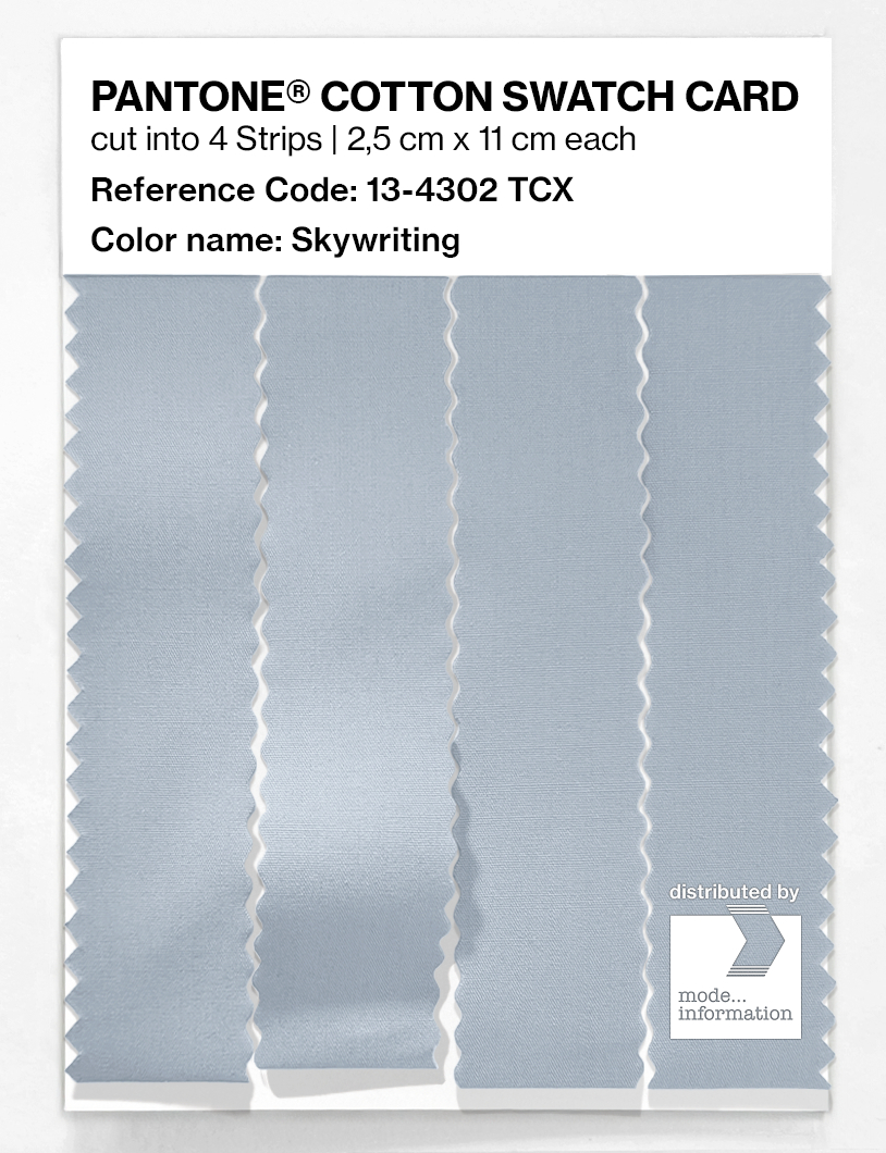 Product image 3 of the product “PANTONE® COTTON SWATCH CARD 13-4302 TCX Skywriting ”