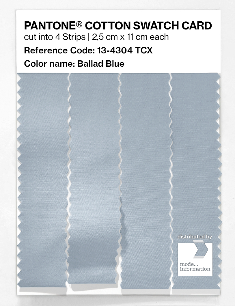 Product image 3 of the product “PANTONE® COTTON SWATCH CARD 13-4304 TCX Ballad Blue ”