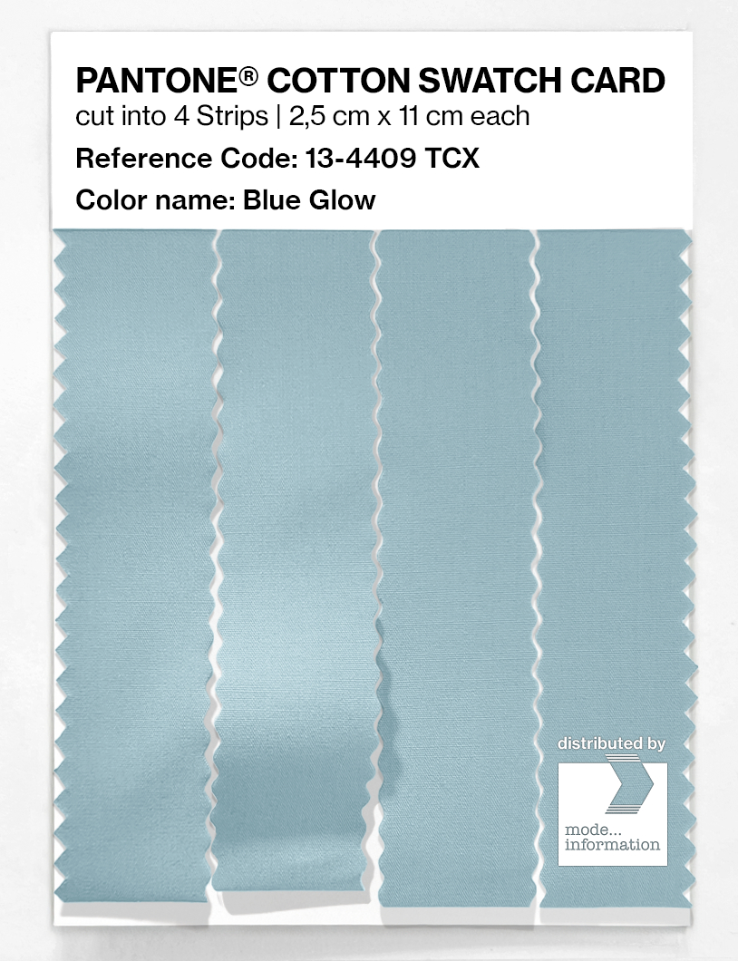 Product image 3 of the product “PANTONE® COTTON SWATCH CARD 13-4409 TCX Blue Glow ”