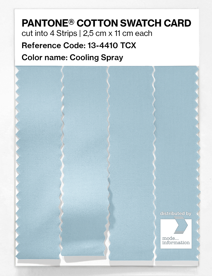 Product image 3 of the product “PANTONE® COTTON SWATCH CARD 13-4410 TCX Cooling Spray ”