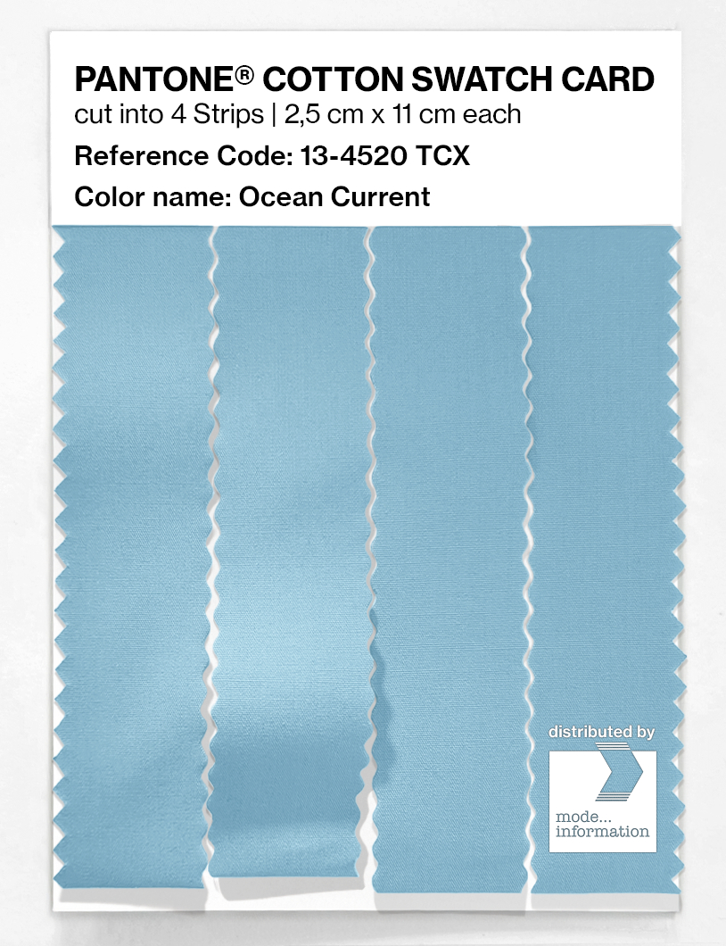 Product image 3 of the product “PANTONE® COTTON SWATCH CARD 13-4520 TCX Ocean Current ”