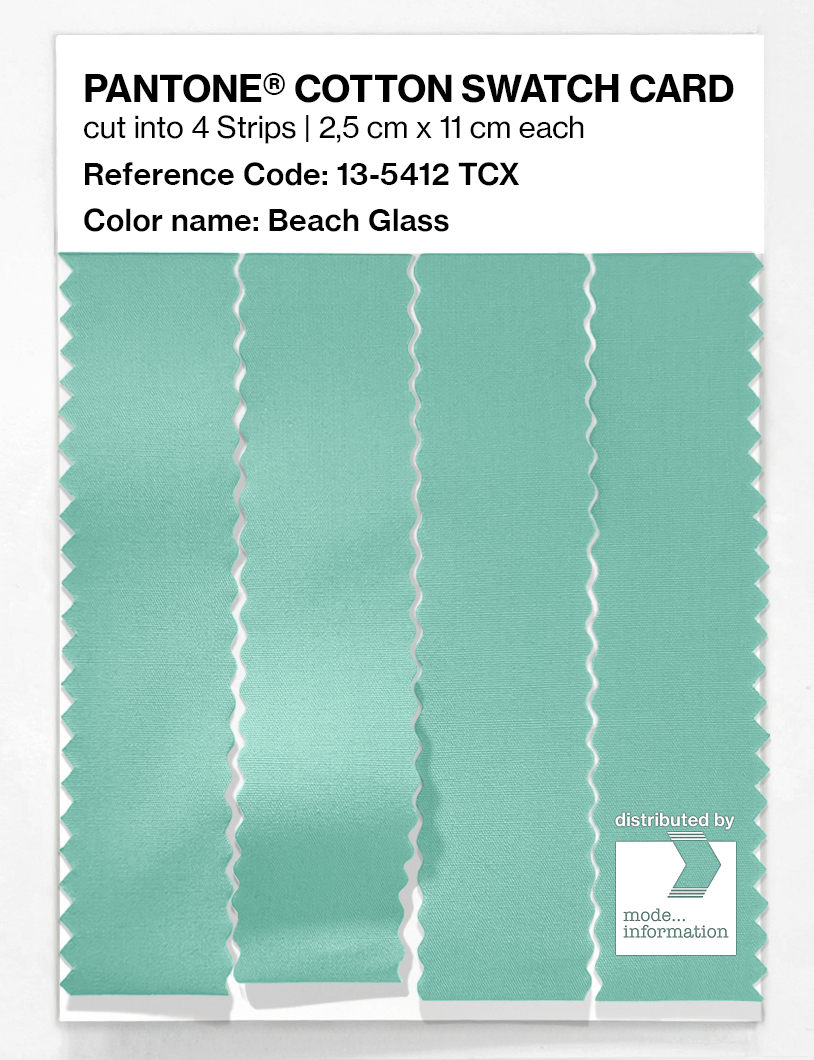 Product image 3 of the product “PANTONE® COTTON SWATCH CARD 13-5412 TCX Beach Glass ”