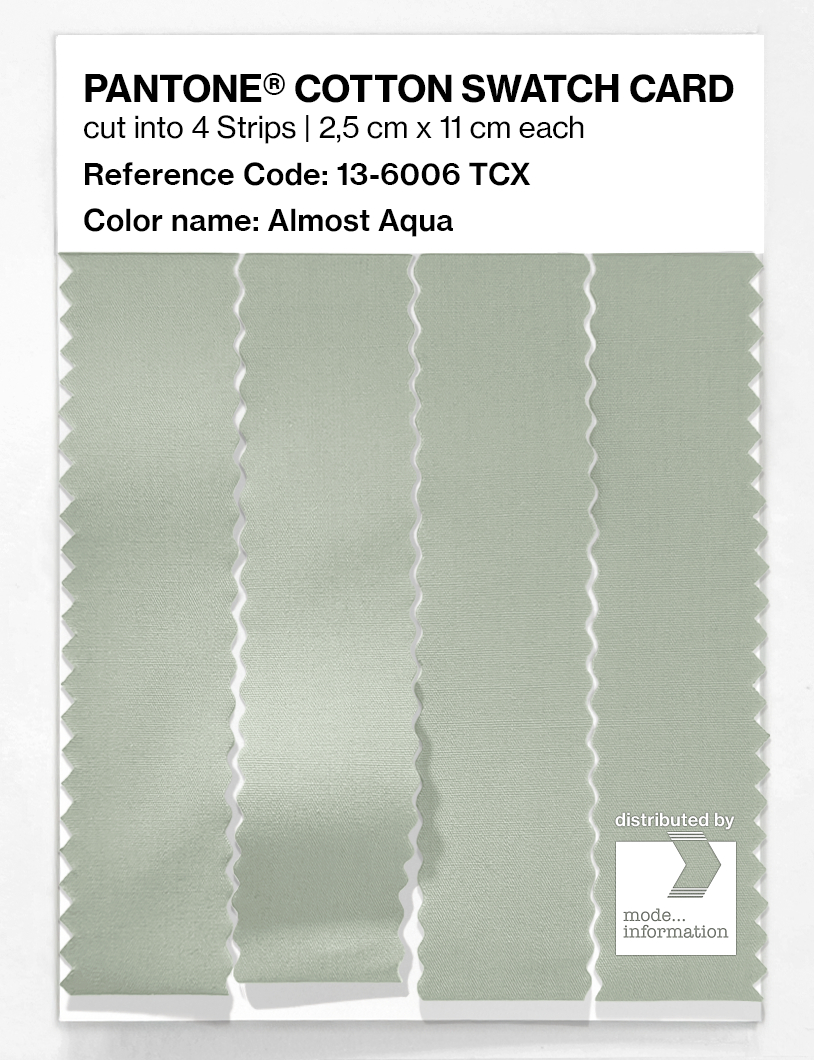 Artikelbild 3 des Artikels “PANTONE® COTTON SWATCH CARD 13-6006 TCX Almost Aqua “