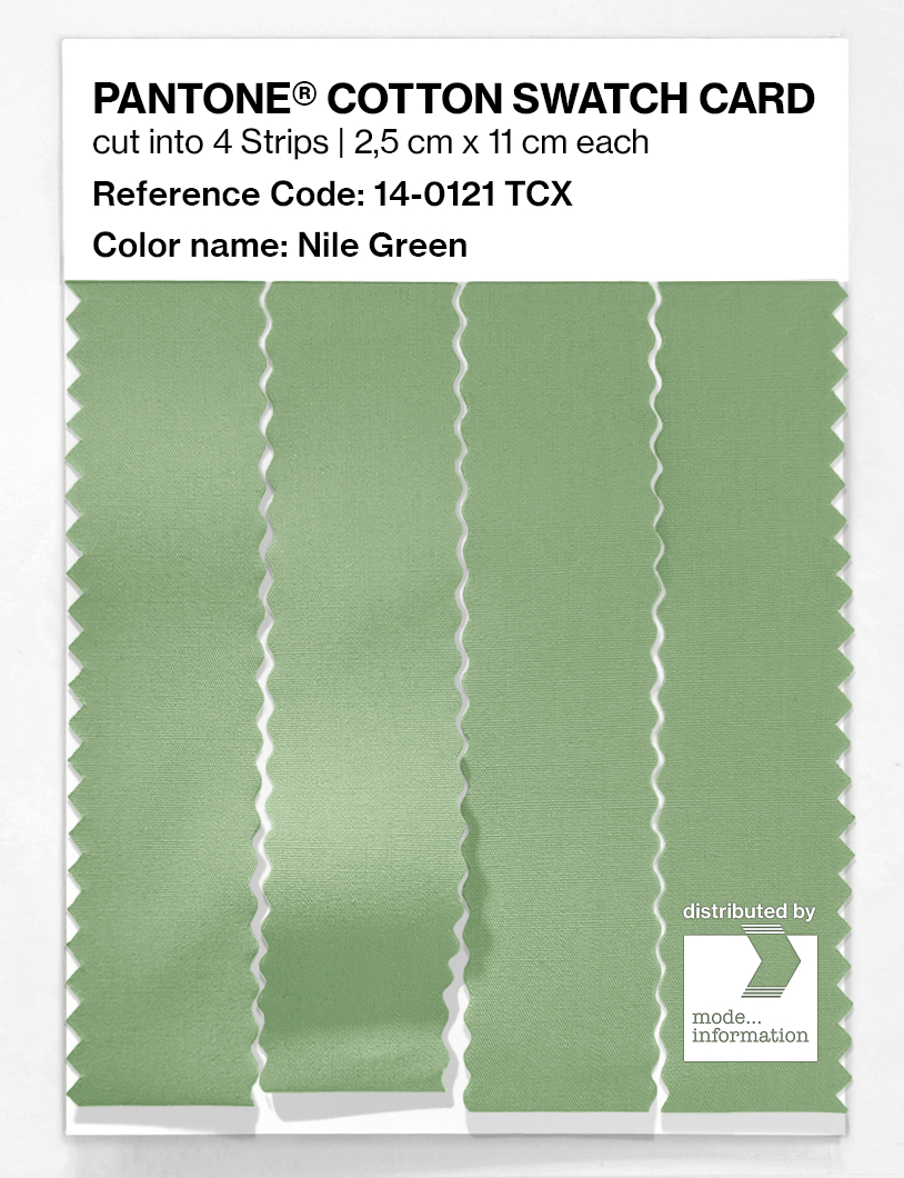 Artikelbild 3 des Artikels “PANTONE® COTTON SWATCH CARD 14-0121 TCX Nile Green “
