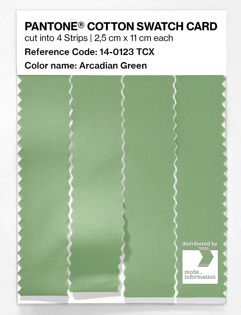 Artikelbild 3 des Artikels “PANTONE® COTTON SWATCH CARD 14-0123 TCX Arcadian Green “
