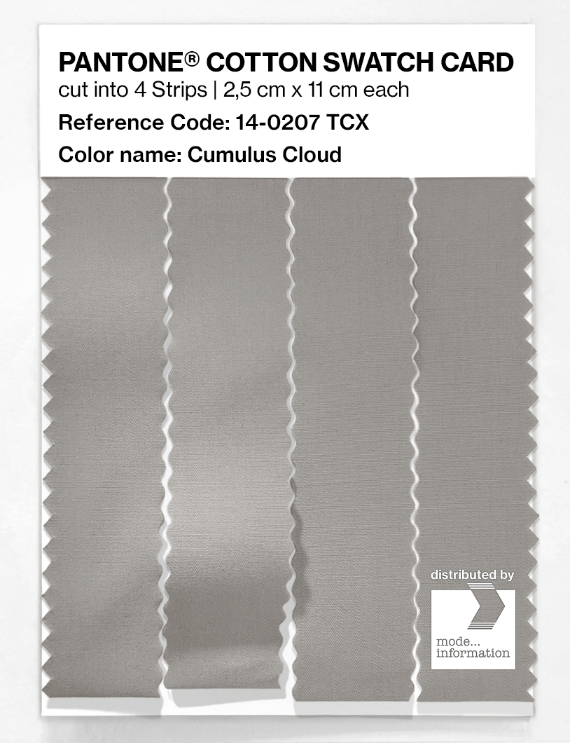 Product image 3 of the product “PANTONE® COTTON SWATCH CARD 14-0207 TCX Cumulus Cloud ”