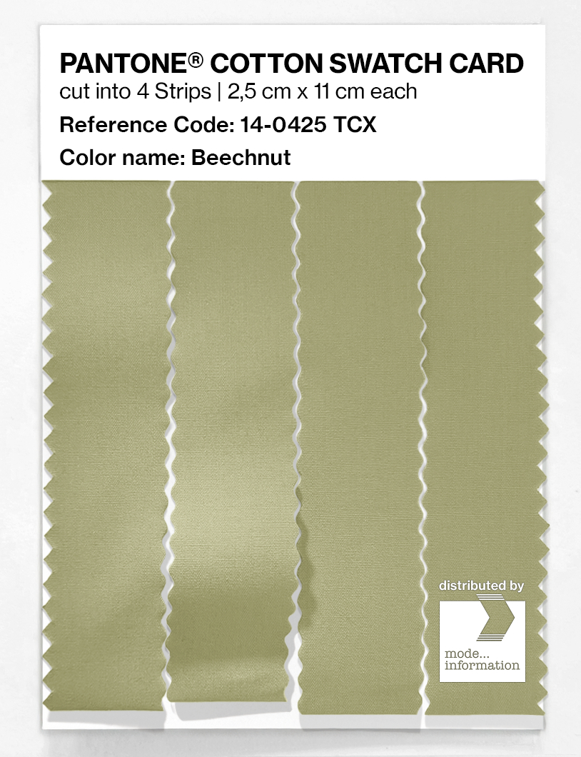 Product image 3 of the product “PANTONE® COTTON SWATCH CARD 14-0425 TCX Beechnut ”