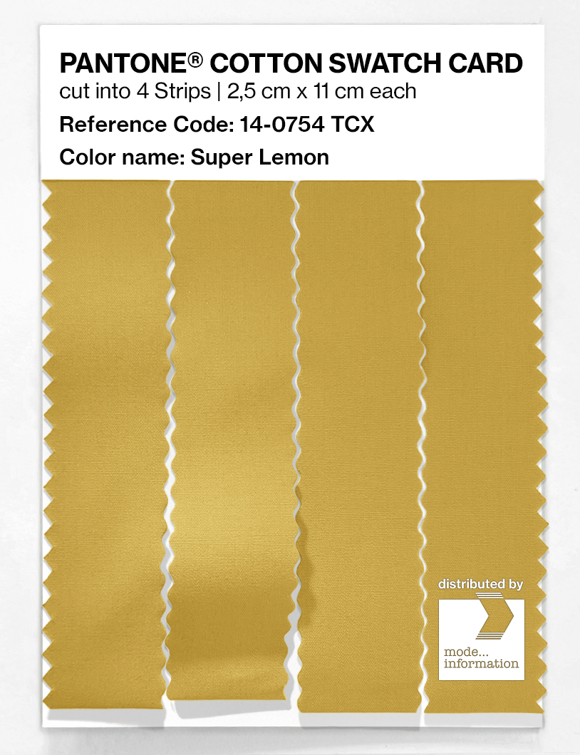 Artikelbild 3 des Artikels “PANTONE® COTTON SWATCH CARD 14-0754 TCX Super Lemon “