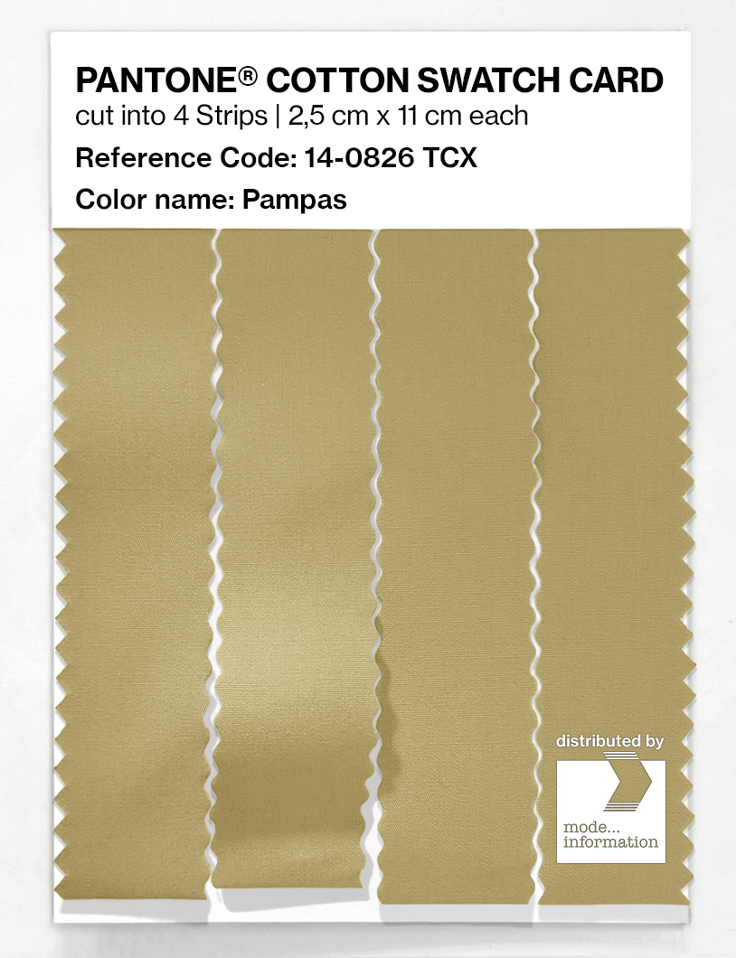 Product image 3 of the product “PANTONE® COTTON SWATCH CARD 14-0826 TCX Pampas ”