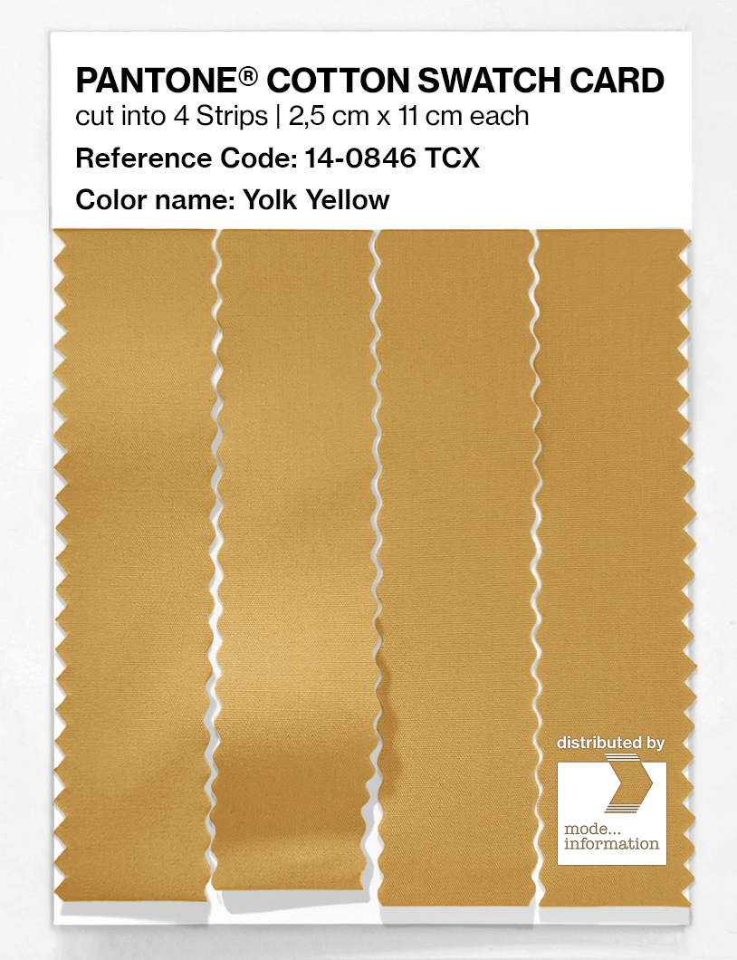Artikelbild 3 des Artikels “PANTONE® COTTON SWATCH CARD 14-0846 TCX Yolk Yellow “