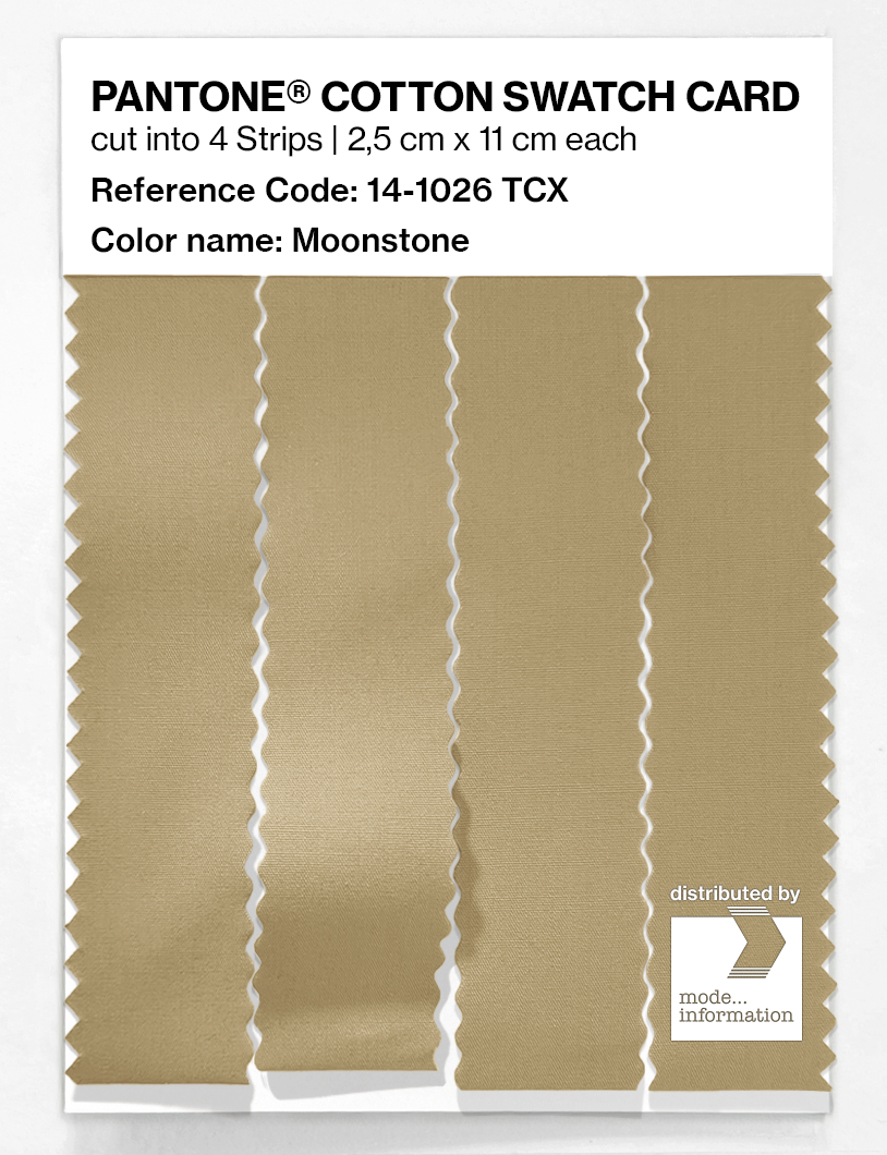 Product image 3 of the product “PANTONE® COTTON SWATCH CARD 14-1026 TCX Moonstone ”