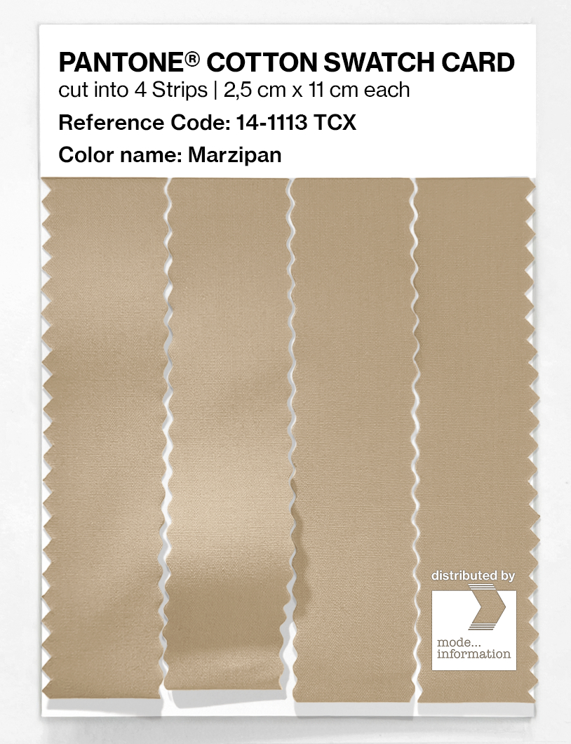 Product image 3 of the product “PANTONE® COTTON SWATCH CARD 14-1113 TCX Marzipan ”