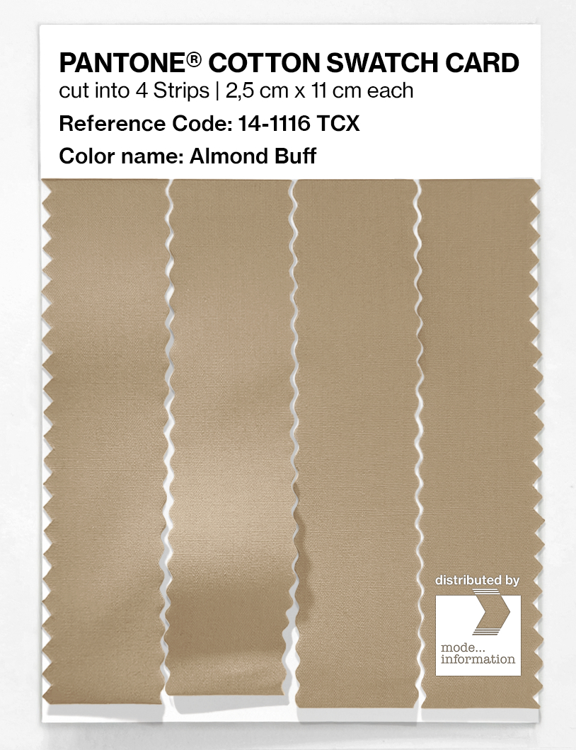 Artikelbild 3 des Artikels “PANTONE® COTTON SWATCH CARD 14-1116 TCX Almond Buff “