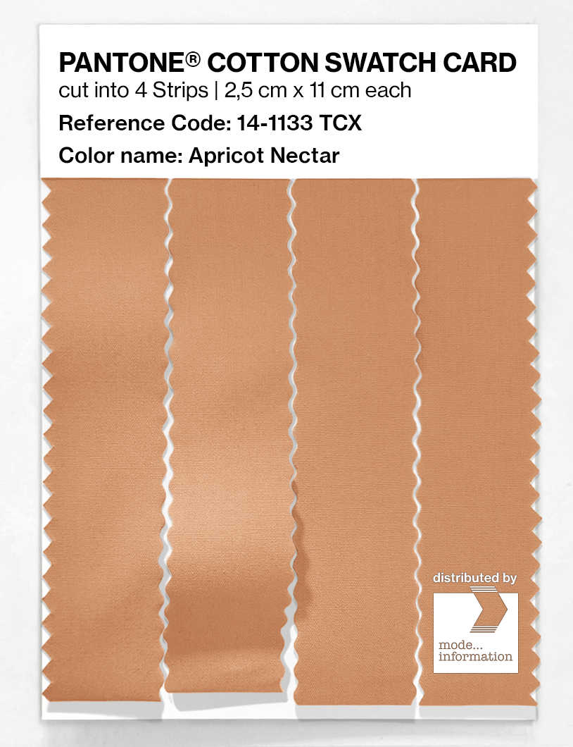 Product image 3 of the product “PANTONE® COTTON SWATCH CARD 14-1133 TCX Apricot Nectar ”