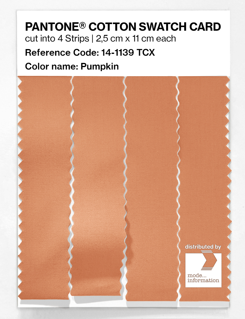 Artikelbild 3 des Artikels “PANTONE® COTTON SWATCH CARD 14-1139 TCX Pumpkin “