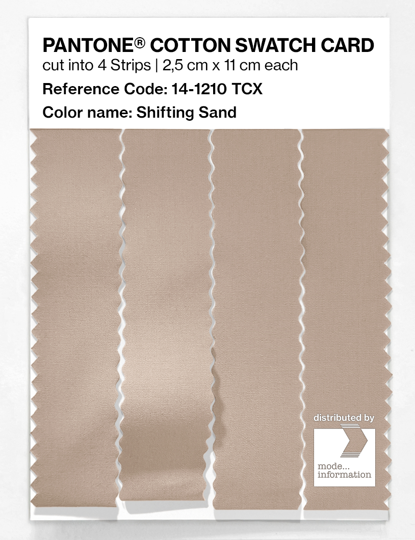 Artikelbild 3 des Artikels “PANTONE® COTTON SWATCH CARD 14-1210 TCX Shifting Sand “