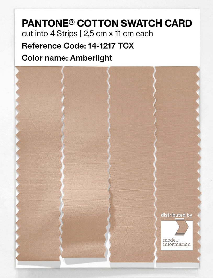 Product image 3 of the product “PANTONE® COTTON SWATCH CARD 14-1217 TCX Amberlight ”