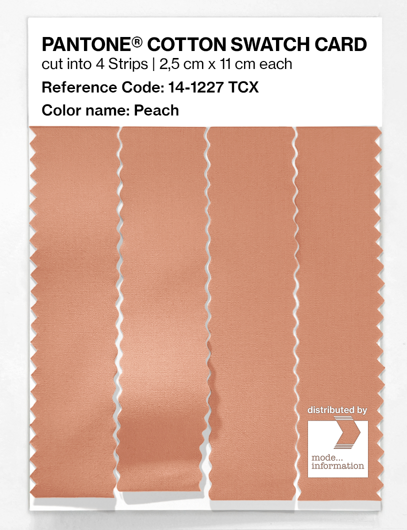 Product image 3 of the product “PANTONE® COTTON SWATCH CARD 14-1227 TCX Peach ”