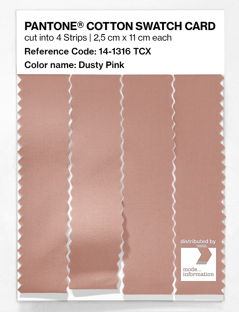 Product image 3 of the product “PANTONE® COTTON SWATCH CARD 14-1316 TCX Dusty Pink ”