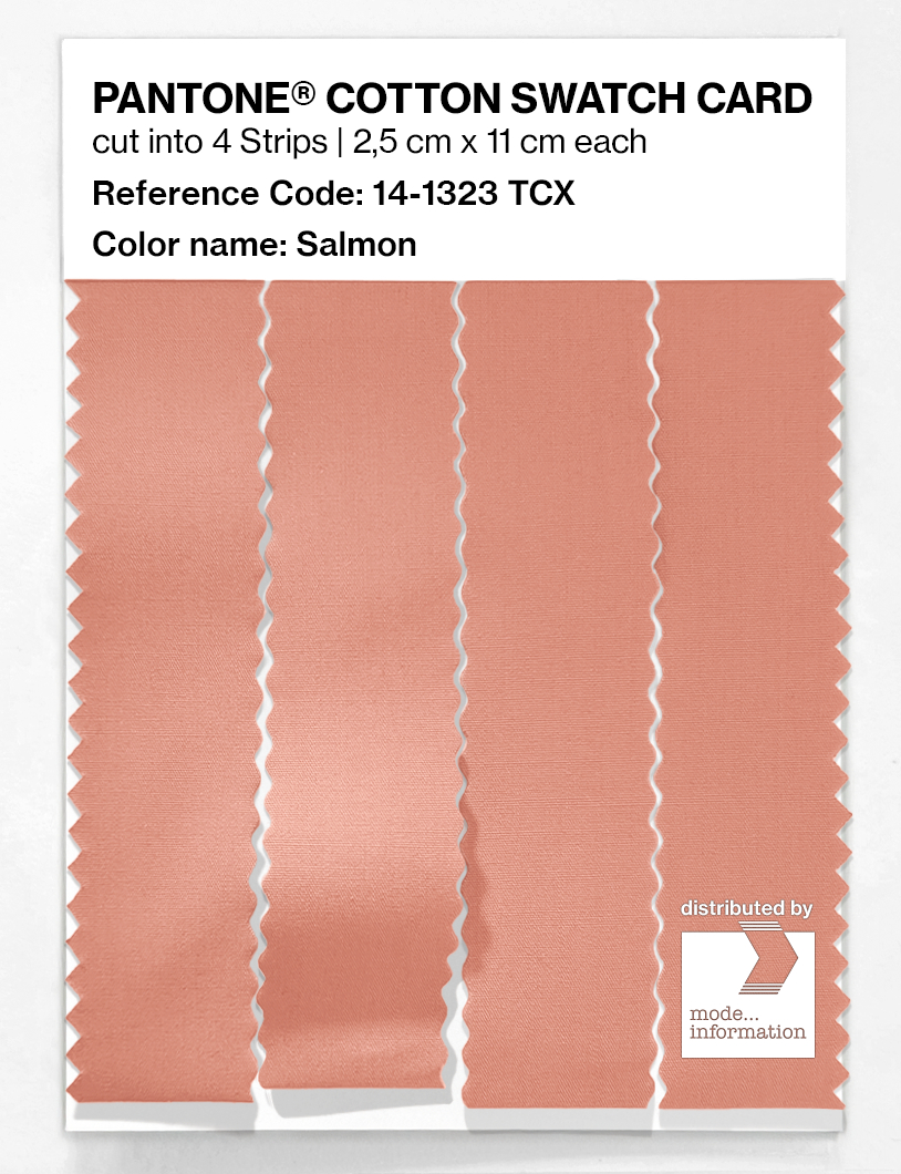 Artikelbild 3 des Artikels “PANTONE® COTTON SWATCH CARD 14-1323 TCX Salmon “
