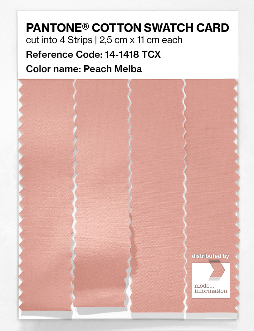 Artikelbild 3 des Artikels “PANTONE® COTTON SWATCH CARD 14-1418 TCX Peach Melba “