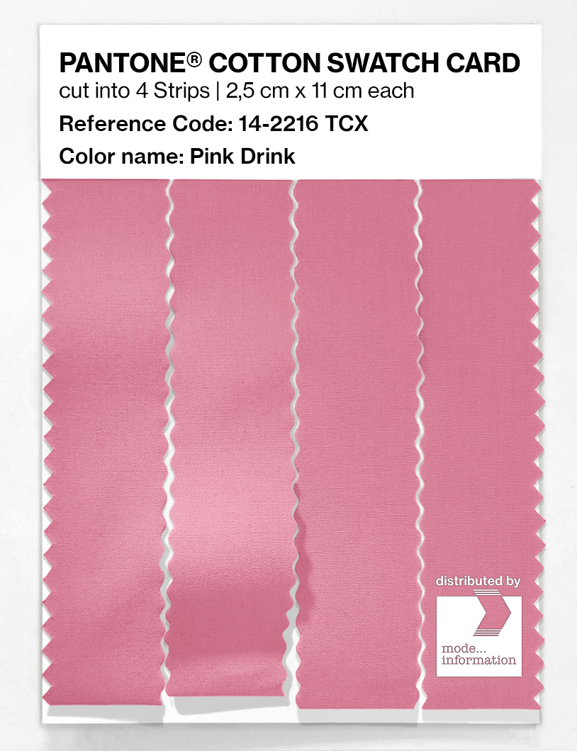 Product image 3 of the product “PANTONE® COTTON SWATCH CARD 14-2216 TCX Pink Drink ”