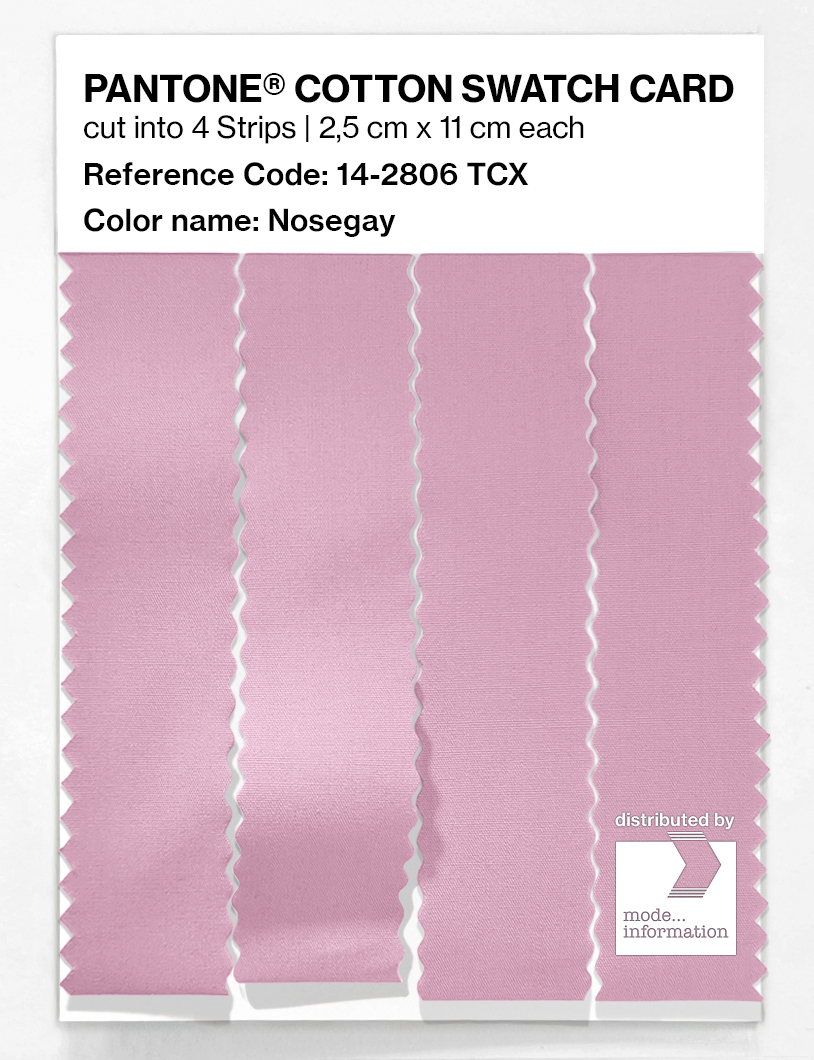 Product image 3 of the product “PANTONE® COTTON SWATCH CARD 14-2806 TCX Nosegay ”