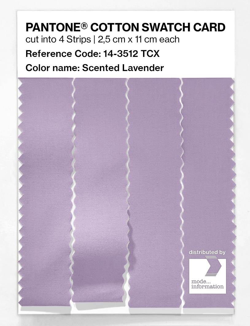 Product image 3 of the product “PANTONE® COTTON SWATCH CARD 14-3512 TCX Scented Lavender ”