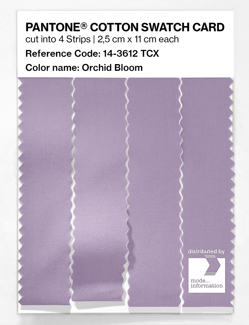Product image 3 of the product “PANTONE® COTTON SWATCH CARD 14-3612 TCX Orchid Bloom ”