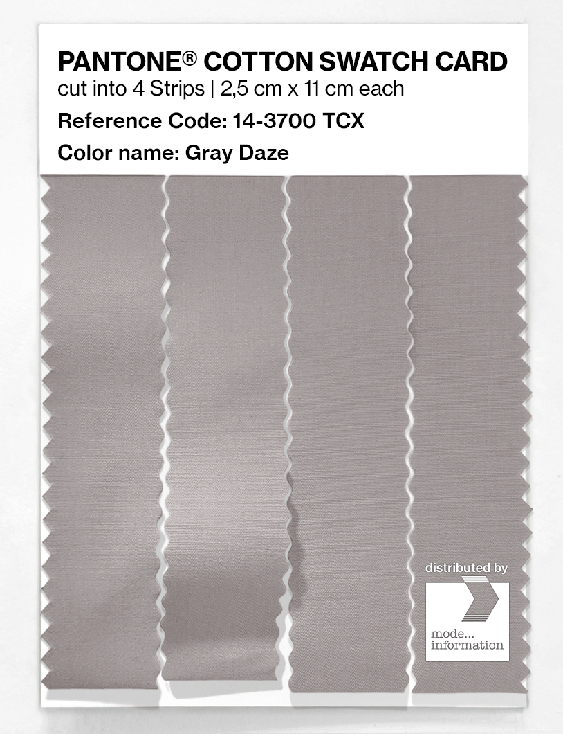 Product image 3 of the product “PANTONE® COTTON SWATCH CARD 14-3700 TCX Gray Daze ”