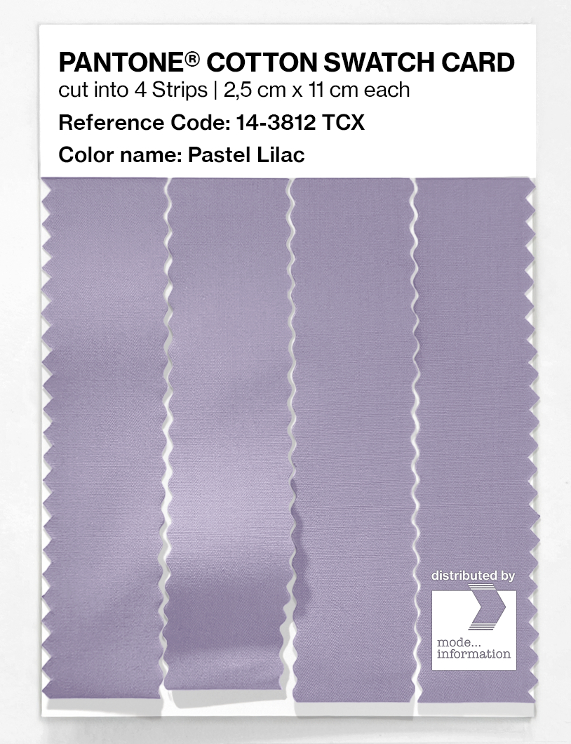 Product image 3 of the product “PANTONE® COTTON SWATCH CARD 14-3812 TCX Pastel Lilac ”