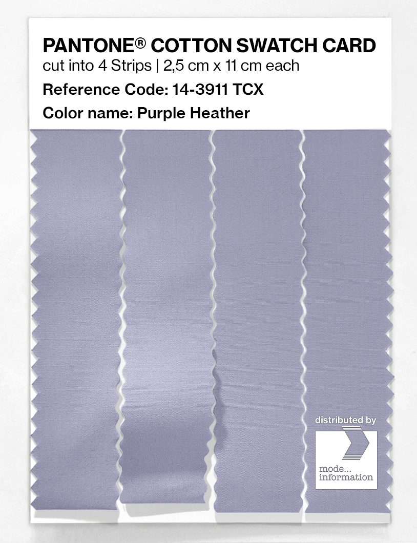 Product image 3 of the product “PANTONE® COTTON SWATCH CARD 14-3911 TCX Purple Heather ”