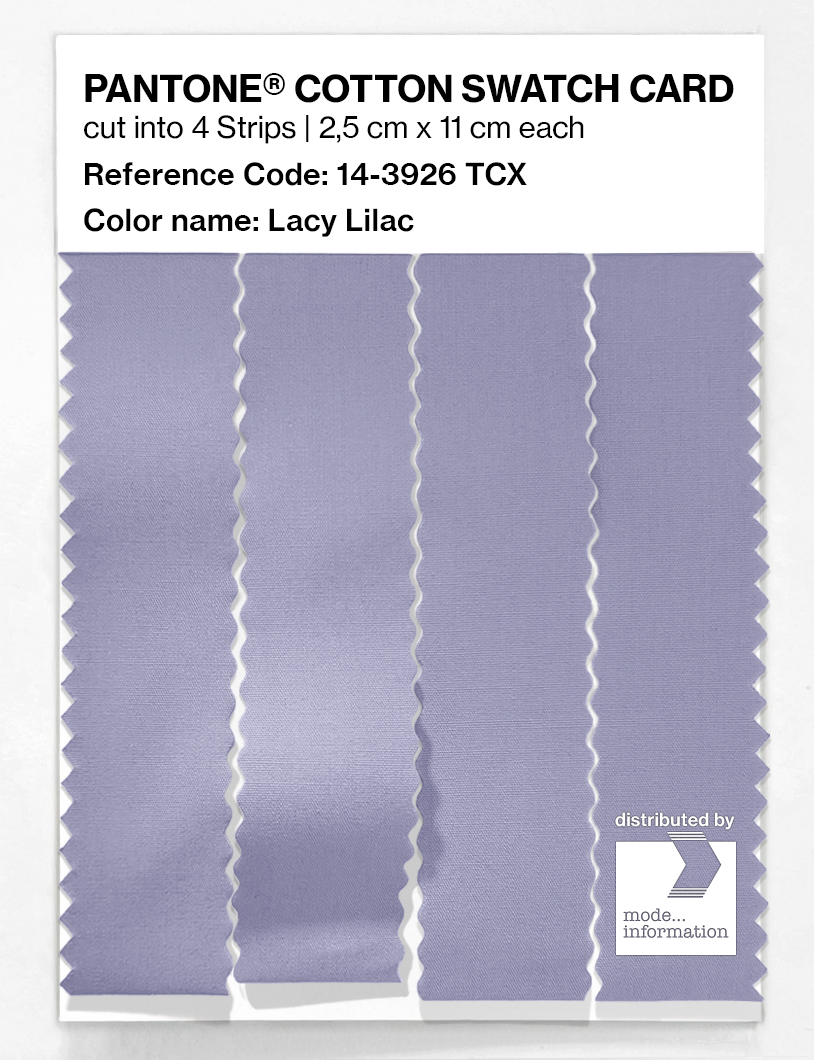Product image 3 of the product “PANTONE® COTTON SWATCH CARD 14-3926 TCX Lacy Lilac ”
