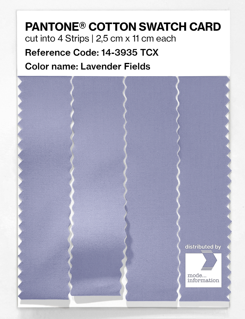 Product image 3 of the product “PANTONE® COTTON SWATCH CARD 14-3935 TCX Lavender Fields ”